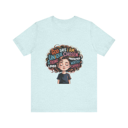 Empowering Message Tee, Unisex Jersey T-Shirt, Inspirational Clothing, Gifts for Teens, Self-Love Apparel, Motivational Wear