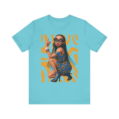 Chic Graphic Tee, Stylish Casual Wear, Festival Fashion, Trendy Summer Top, Modern Art T-Shirt