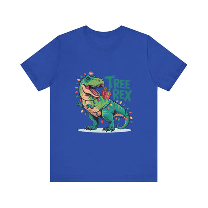 Dino Christmas Tee, Tree Rex Unisex Shirt, Fun Holiday Gift, Cute Dinosaur Apparel, Family Christmas Shirt, Festive Tee