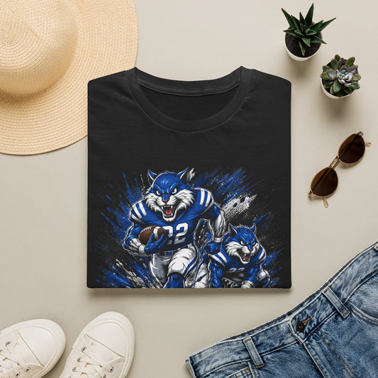 Varnado High School Wildcats Football Mascot T-Shirt
