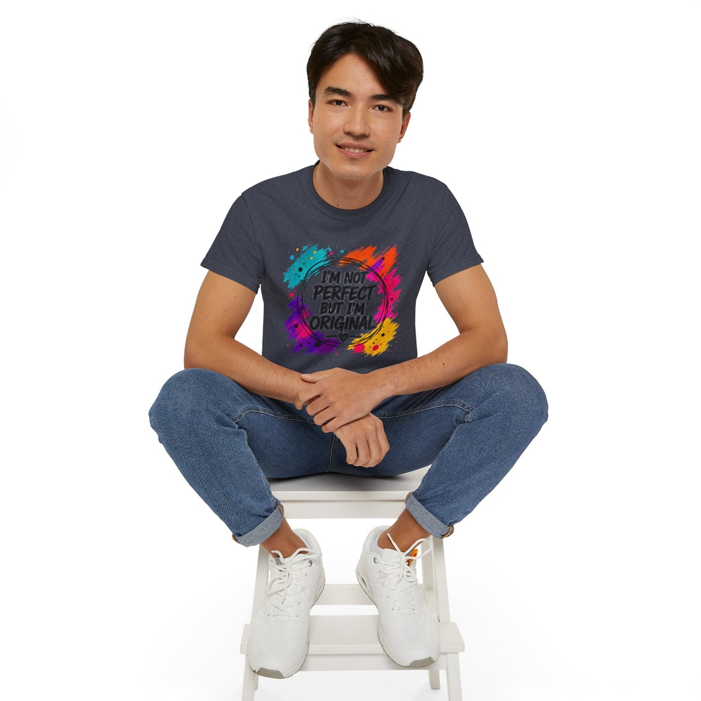 I'm Not Perfect But I'm Original Tee — Colorful Inspirational Cotton T-Shirt