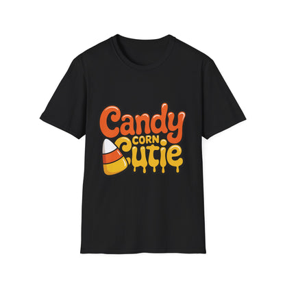 Halloween Candy Corn Cutie T-Shirt, Funny Halloween Tee, Fall Apparel, Unisex Graphic Shirt, Cute Halloween Gift