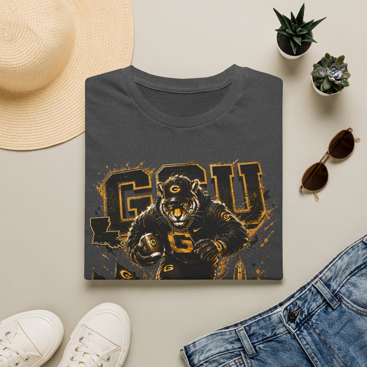 GSU (Grambling) T-Shirt — Vintage Collegiate Football Spirit Tee