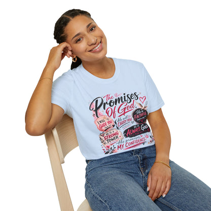 T-Shirt — "The Promises of God" Christian Faith Graphic Tee