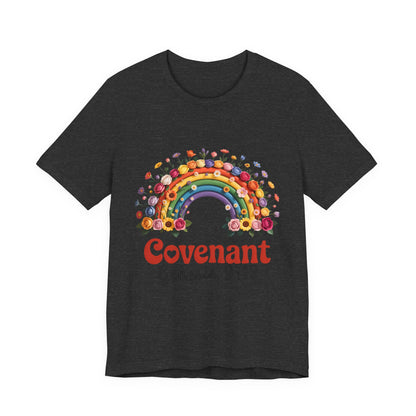 Rainbow Covenant Tee, Unisex T-Shirt, Inspirational Shirt, Gift for Faith, Bible Verse Tee, Pride Apparel