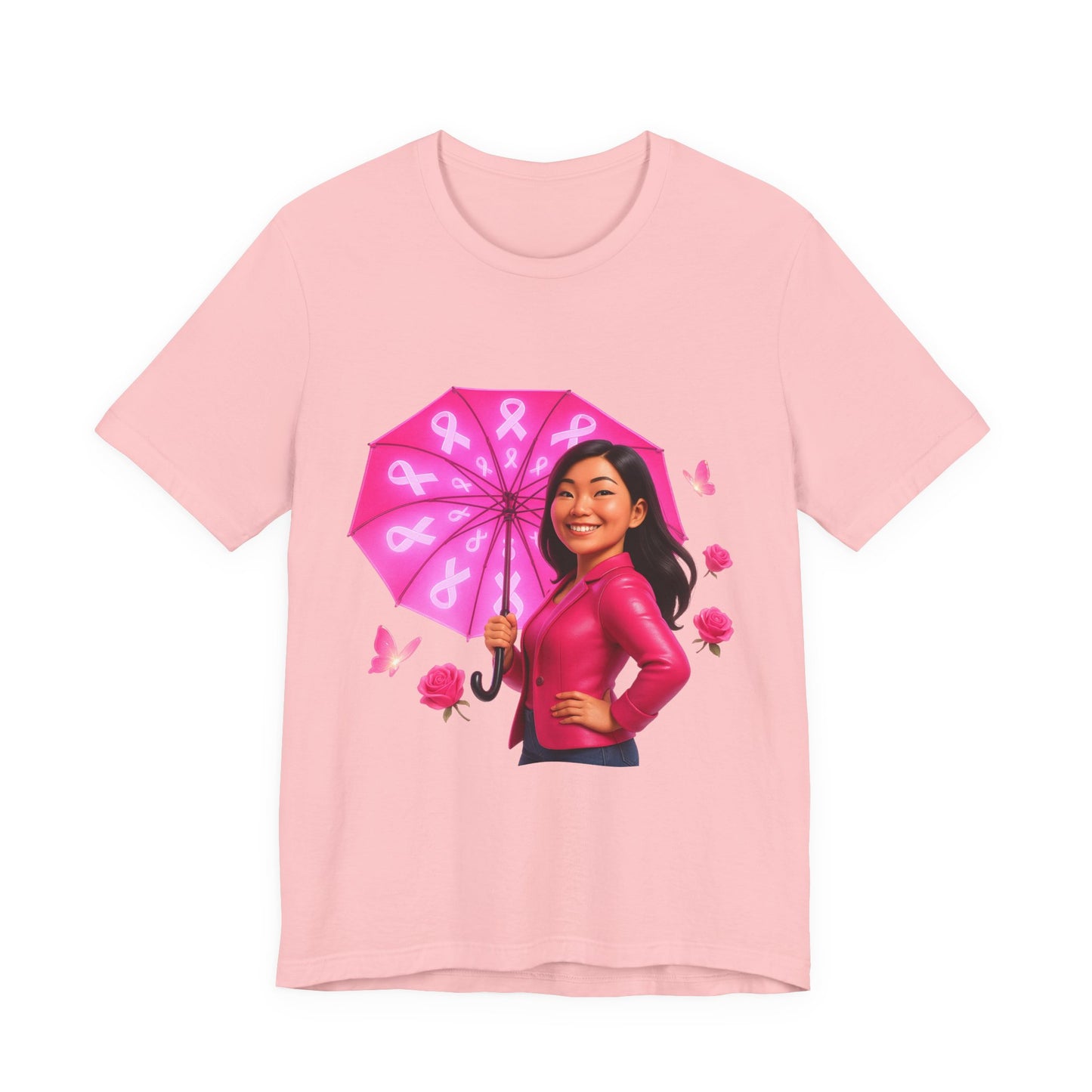 Breast Cancer Awareness Tee, Support Pink Ribbon, Gift for Fighters, Motivational Shirt, October Awareness Month