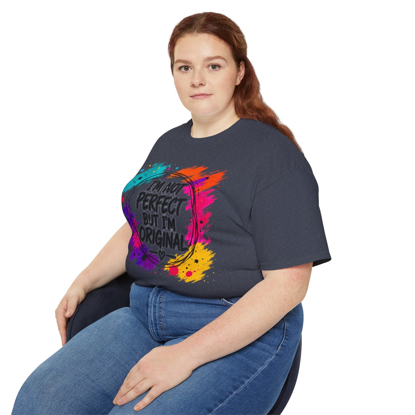 I'm Not Perfect But I'm Original Tee — Colorful Inspirational Cotton T-Shirt