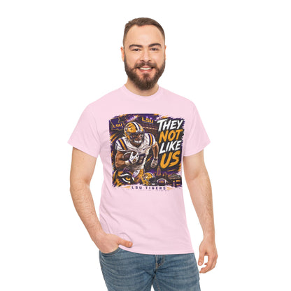 LSU Tigers "They Not Like Us" Football T-Shirt