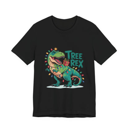 Dino Christmas Tee, Tree Rex Unisex Shirt, Fun Holiday Gift, Cute Dinosaur Apparel, Family Christmas Shirt, Festive Tee