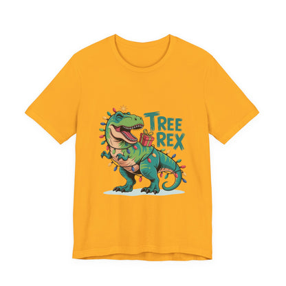 Dino Christmas Tee, Tree Rex Unisex Shirt, Fun Holiday Gift, Cute Dinosaur Apparel, Family Christmas Shirt, Festive Tee