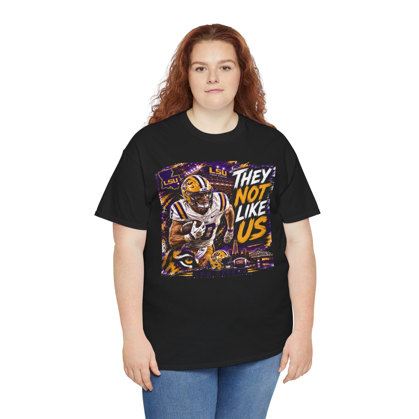 LSU Tigers "They Not Like Us" Football T-Shirt