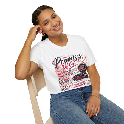 T-Shirt — "The Promises of God" Christian Faith Graphic Tee