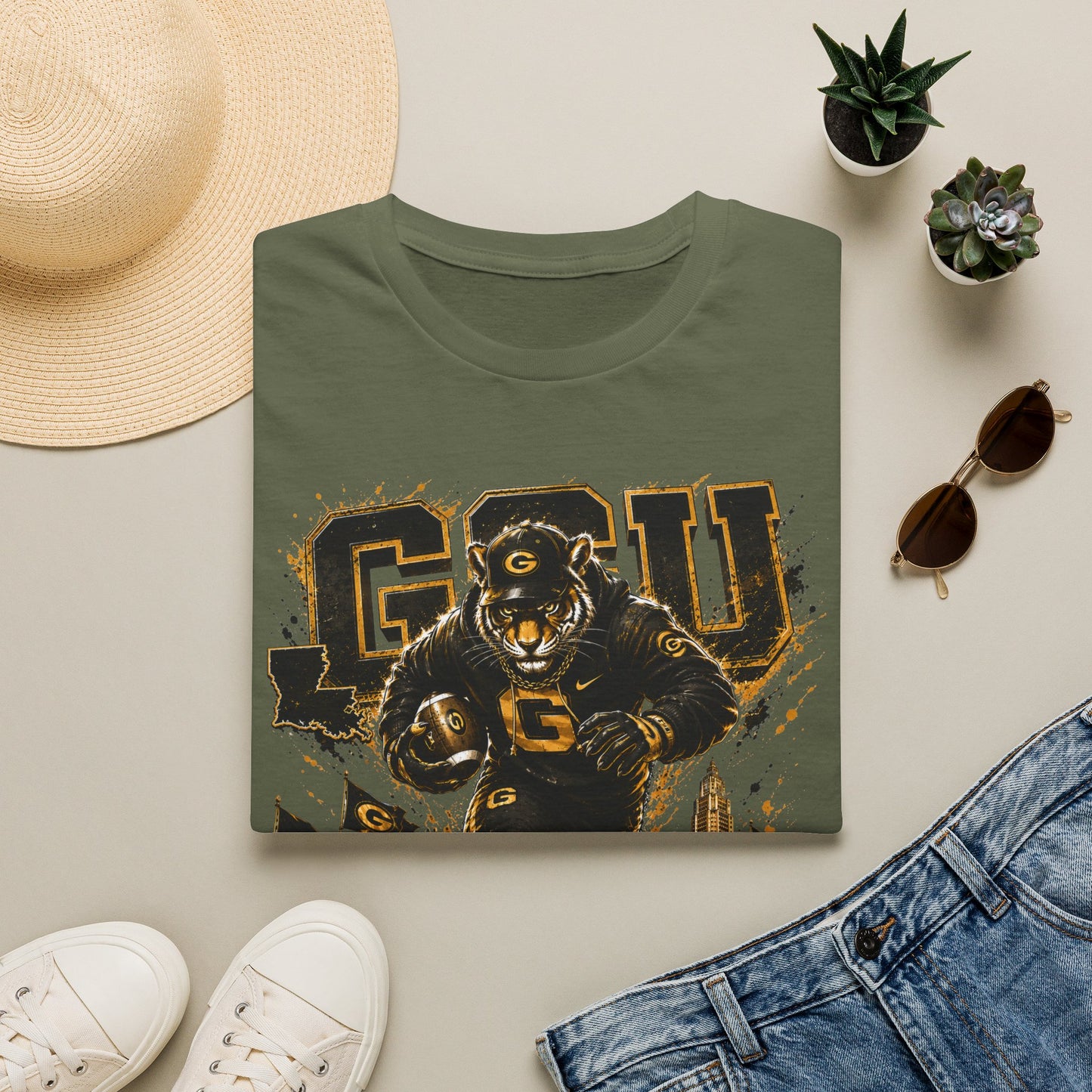 GSU (Grambling) T-Shirt — Vintage Collegiate Football Spirit Tee
