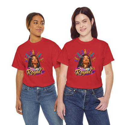 You Are Royal Graphic Tee — Empowering Black Queen Portrait T‑Shirt