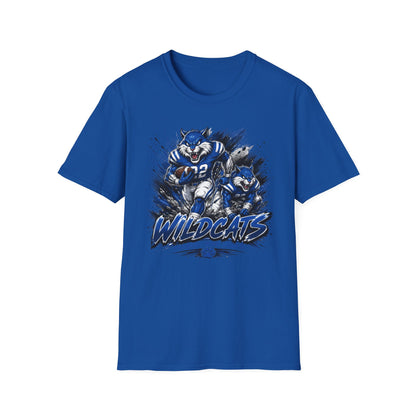 Varnado High School Wildcats Football Mascot T-Shirt