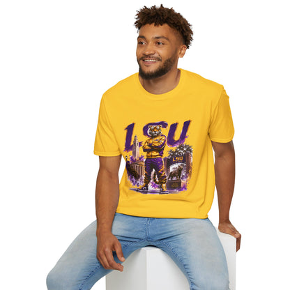 LSU Tiger Mascot T-Shirt – College Football Game Day Tee