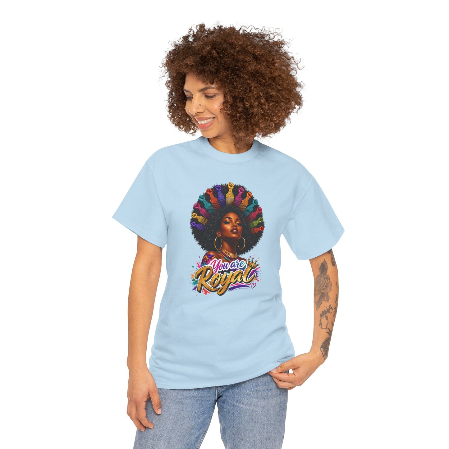 You Are Royal Afro Woman T-Shirt