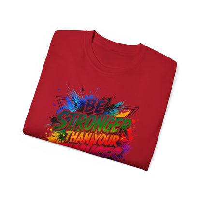 Be Stronger Than Your Excuses T-Shirt — Motivational Gym Tee