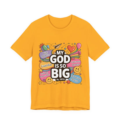 Colorful Faith-Inspired Unisex Tee, Inspirational T-Shirt for Church, Religious Gift, Everyday Wear, Fun Graphic Tee, Christian Apparel