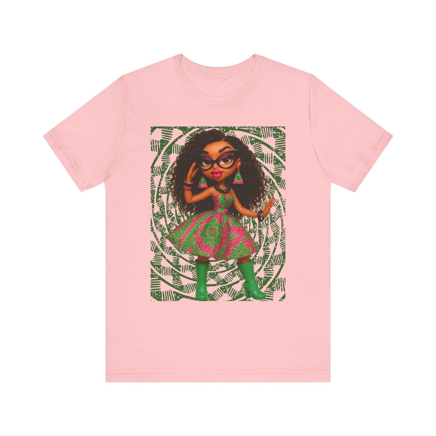 Stylish Short Sleeve Tee with Whimsical Design, Fashion T-Shirt, Casual Wear, Gift for Friends, Birthday Celebration