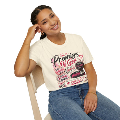 T-Shirt — "The Promises of God" Christian Faith Graphic Tee