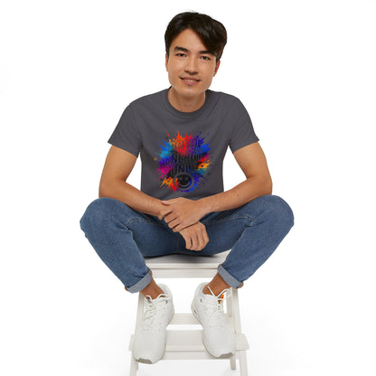 Good Energy Only T-Shirt — Colorful Splash Graphic Tee