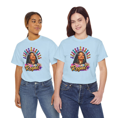 You Are Royal Graphic Tee — Empowering Black Queen Portrait T‑Shirt
