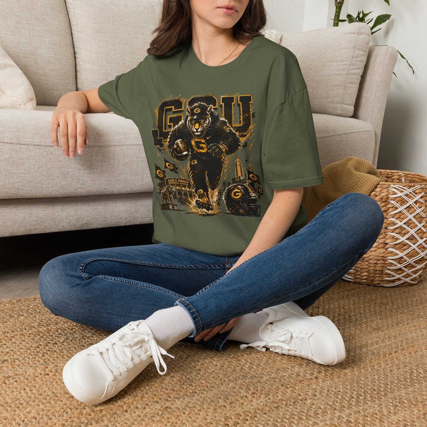 GSU (Grambling) T-Shirt — Vintage Collegiate Football Spirit Tee