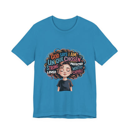 Empowering Message Tee, Unisex Jersey T-Shirt, Inspirational Clothing, Gifts for Teens, Self-Love Apparel, Motivational Wear