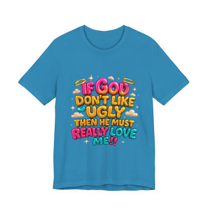 Colorful Religious Tee, Unisex T-Shirt, Funny Christian Shirt, Gift for Faith Lovers, Casual Wear, Church Outfits