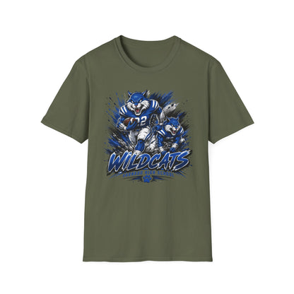 Varnado High School Wildcats Football Mascot T-Shirt