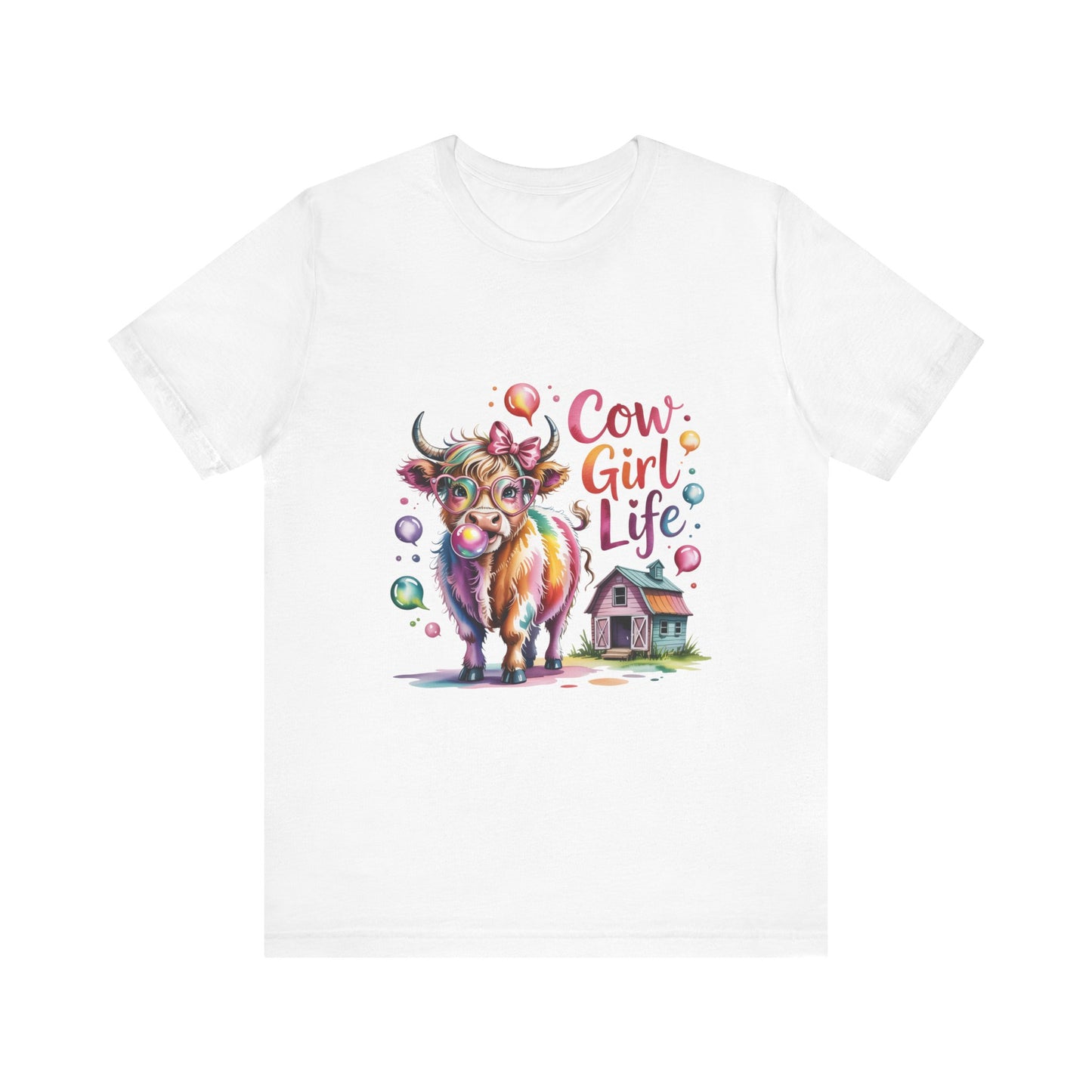 Cowgirl Life Tee - Cute Fun Cow Design, Perfect for Country Lovers, Gift for Farm Enthusiasts, Festive Cowgirl Event Attire, Everyday [...]