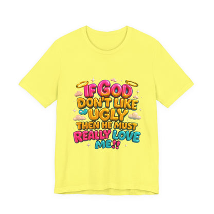 Colorful Religious Tee, Unisex T-Shirt, Funny Christian Shirt, Gift for Faith Lovers, Casual Wear, Church Outfits