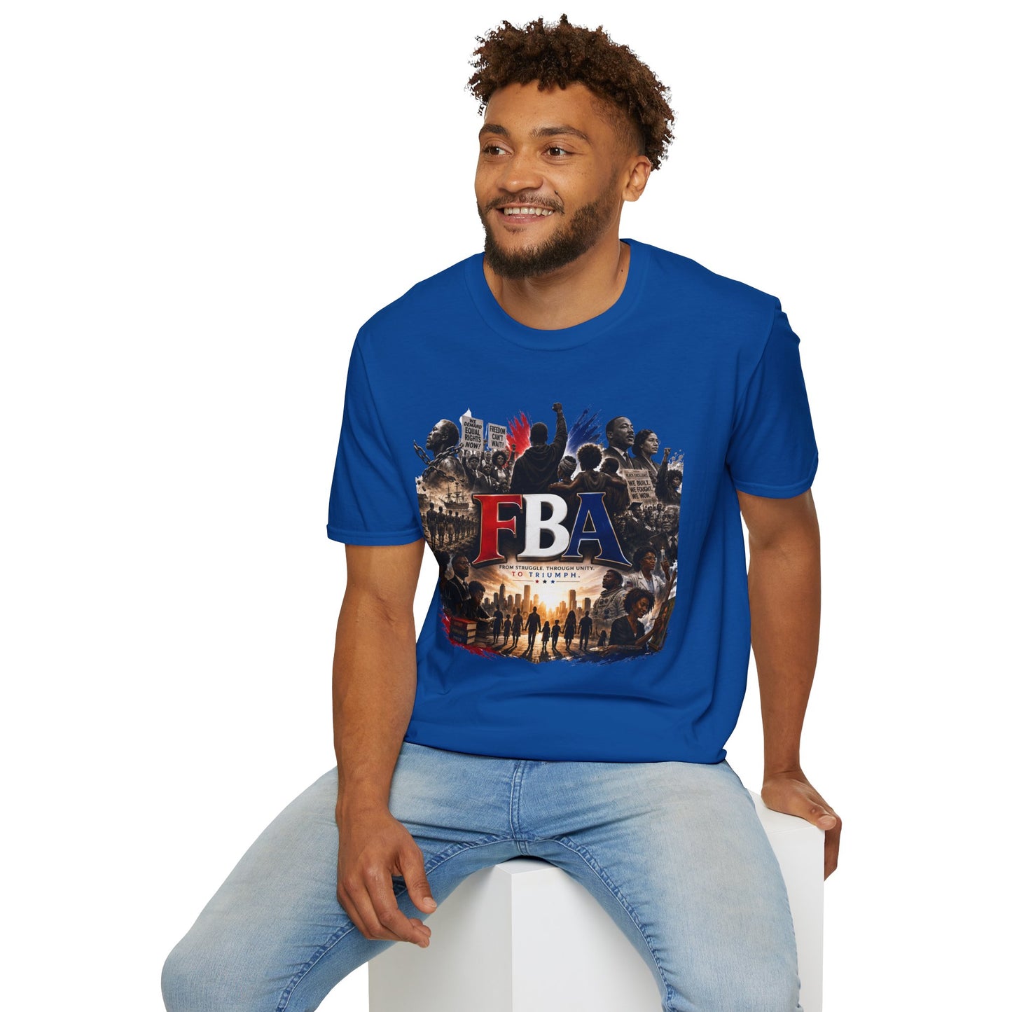 FBA Collage Tee (Red, White & Blue)
