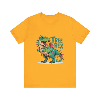 Dino Christmas Tee, Tree Rex Unisex Shirt, Fun Holiday Gift, Cute Dinosaur Apparel, Family Christmas Shirt, Festive Tee