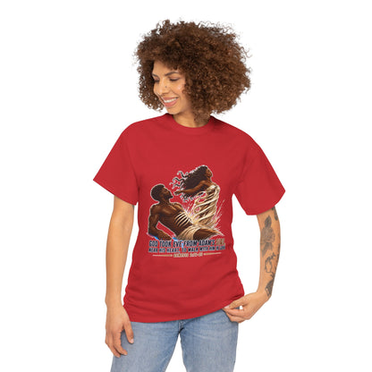 Christian Faith T-Shirt – 'God Took Eve From Adam's Side' Biblical Couple Tee