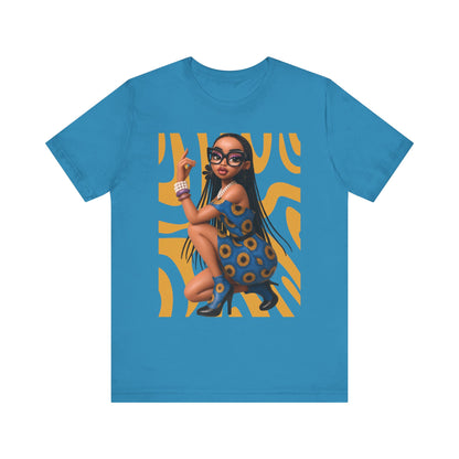 Chic Graphic Tee, Stylish Casual Wear, Festival Fashion, Trendy Summer Top, Modern Art T-Shirt