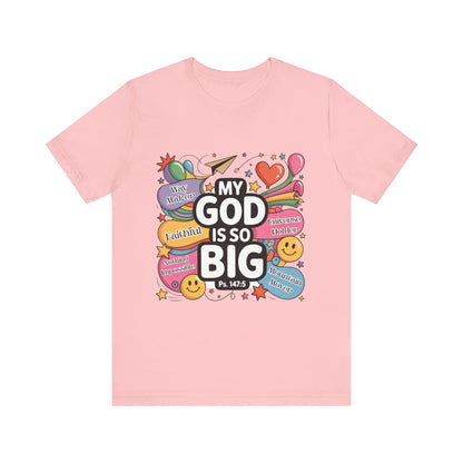 Colorful Faith-Inspired Unisex Tee, Inspirational T-Shirt for Church, Religious Gift, Everyday Wear, Fun Graphic Tee, Christian Apparel