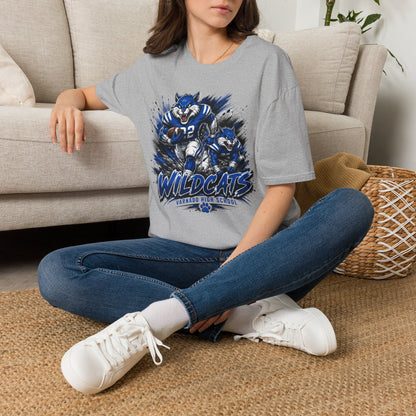 Varnado High School Wildcats Football Mascot T-Shirt