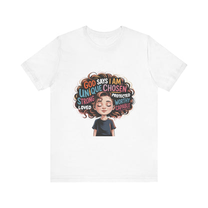 Empowering Message Tee, Unisex Jersey T-Shirt, Inspirational Clothing, Gifts for Teens, Self-Love Apparel, Motivational Wear