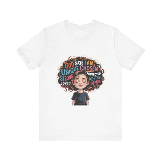 Empowering Message Tee, Unisex Jersey T-Shirt, Inspirational Clothing, Gifts for Teens, Self-Love Apparel, Motivational Wear