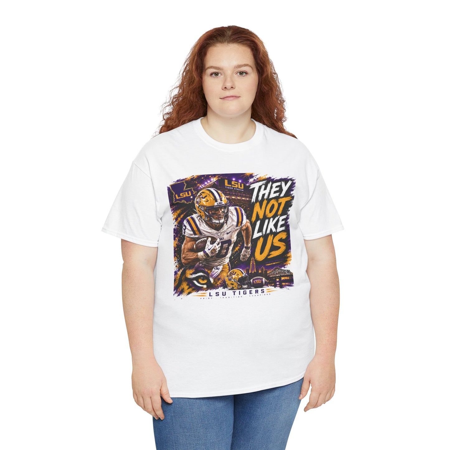 LSU Tigers "They Not Like Us" Football T-Shirt