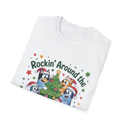 Rockin' Around the Christmas Tree T-Shirt, Holiday Tee, Christmas Gift, Family Matching Outfit, Seasonal Wear, Festive Apparel