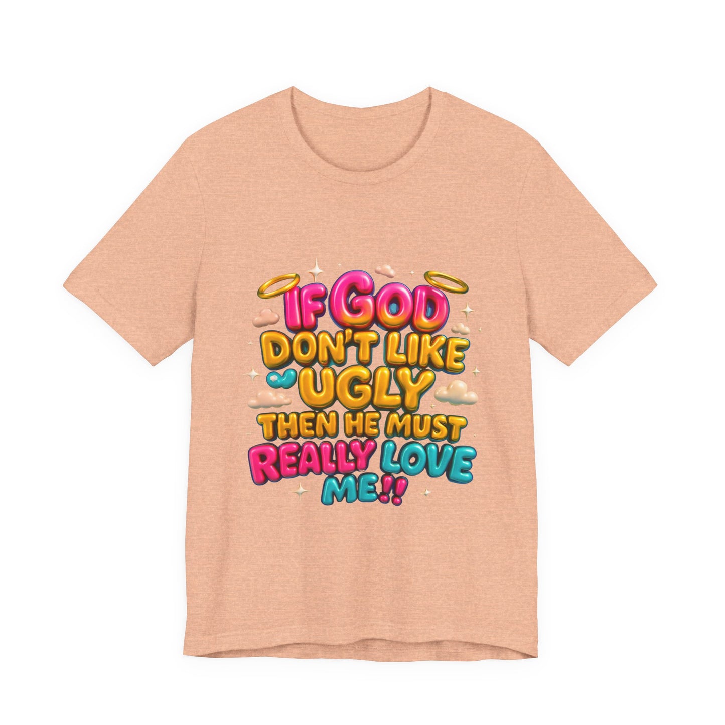 Colorful Religious Tee, Unisex T-Shirt, Funny Christian Shirt, Gift for Faith Lovers, Casual Wear, Church Outfits