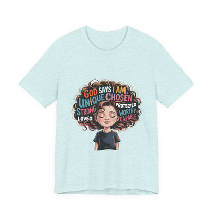 Empowering Message Tee, Unisex Jersey T-Shirt, Inspirational Clothing, Gifts for Teens, Self-Love Apparel, Motivational Wear