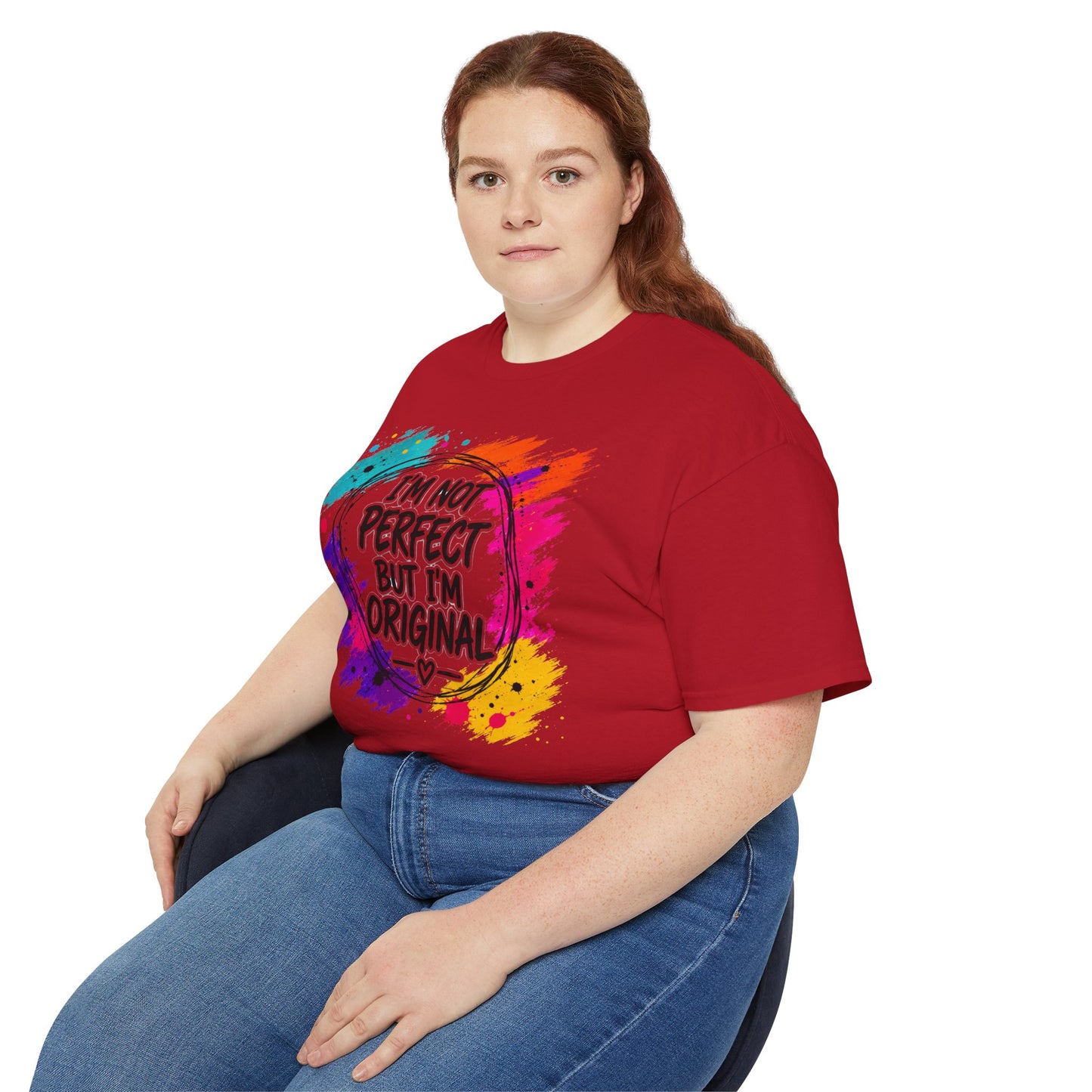 I'm Not Perfect But I'm Original Tee — Colorful Inspirational Cotton T-Shirt