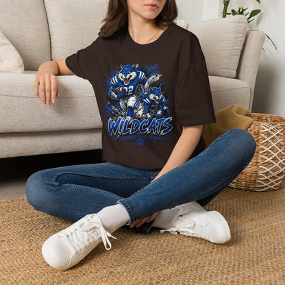 Varnado High School Wildcats Football Mascot T-Shirt