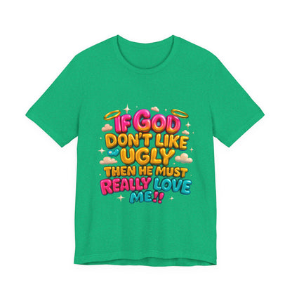 Colorful Religious Tee, Unisex T-Shirt, Funny Christian Shirt, Gift for Faith Lovers, Casual Wear, Church Outfits