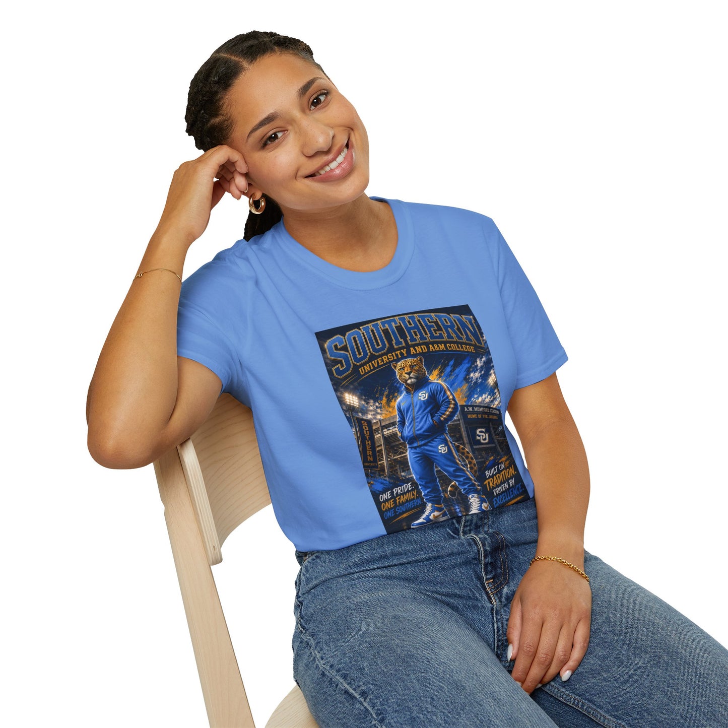 Southern University Graphic T-Shirt — Mascot Campus Scene