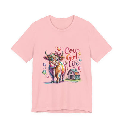 Cowgirl Life Tee - Cute Fun Cow Design, Perfect for Country Lovers, Gift for Farm Enthusiasts, Festive Cowgirl Event Attire, Everyday [...]